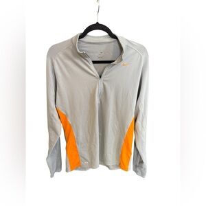 Nike Women’s Light Gray and Bright Orange Jacket